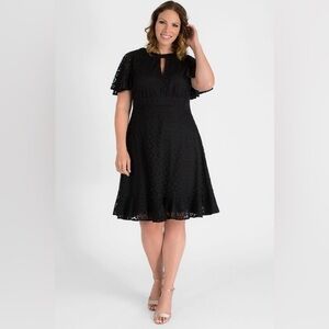 Like New! Kiyonna Middleton Lace Dress, Black Onyx, Size 2X (18/20)